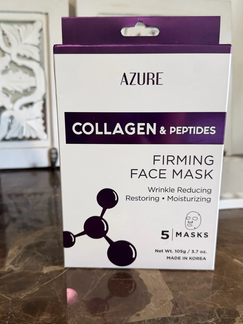 Azure Collagen & Peptides Firming Face Mask — Purple